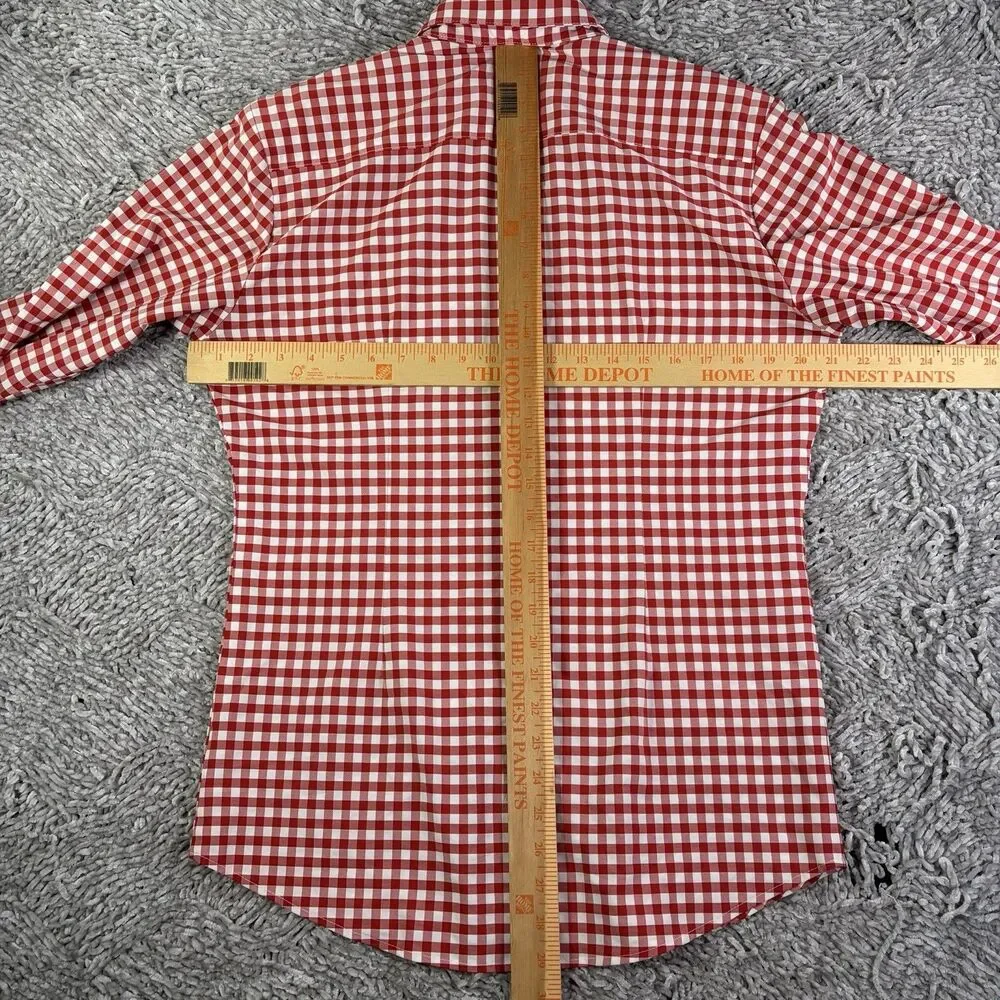 Mizzen Main Button Shirt Lot Of Two Mens Small Trim Fit Plaid Long Sleeve Preppy